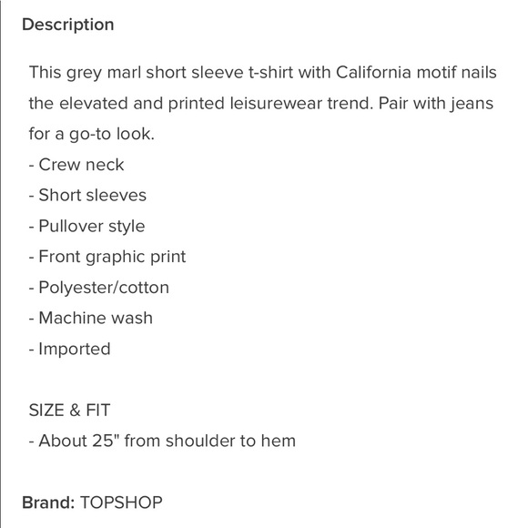 Topshop Tee - Picture 5 of 5